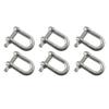 AB Tools 10mm Galvanised Dee Shackle Pack of 6 Chandlery DK03 view 1