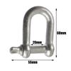AB Tools 10mm Galvanised Dee Shackle Pack of 6 Chandlery DK03 view 2