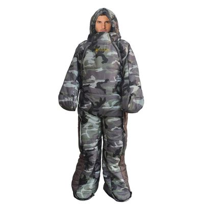 Mummy Sleeping Bag Humanoid Outdoor Camping Sleeping Bag Winter Indoor Outdoor Portable Ultralight Warm Adult Windproof Sleeping Bag Gamouflage