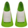 Flow Premium Rubber Short Blade Fins for Swim and Lap Training - Youth Sizes for Kids, Young Men, and Women (S 5-7 (Green)) view 2