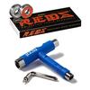 Bones Reds Bearings with CCS Skateboard Tool (Bones Reds W/Blue CCS Skate Tool) view 1