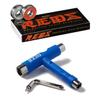 Bones Reds Bearings with CCS Skateboard Tool (Bones Reds W/Blue CCS Skate Tool) view 2