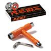 Bones Reds Bearings with CCS Skateboard Tool (Bones Reds W/Orange CCS Skate Tool) view 1