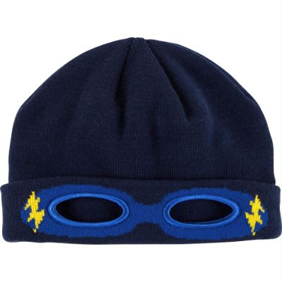 Carter's Baby Boys' Superhero Knit Hat, Blue, 0-9 Months