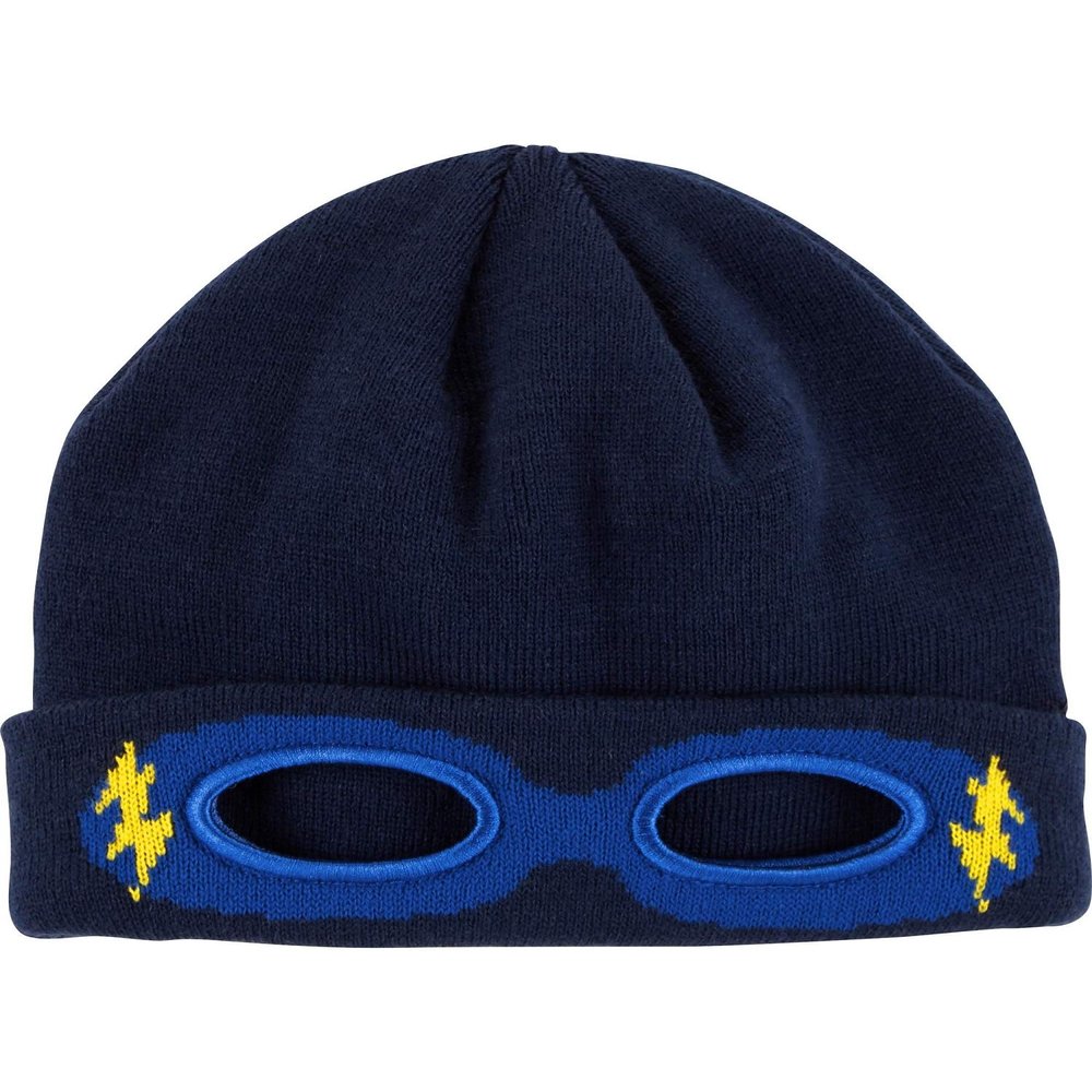 Carter's Baby Boys' Superhero Knit Hat, Blue, 0-9 Months
