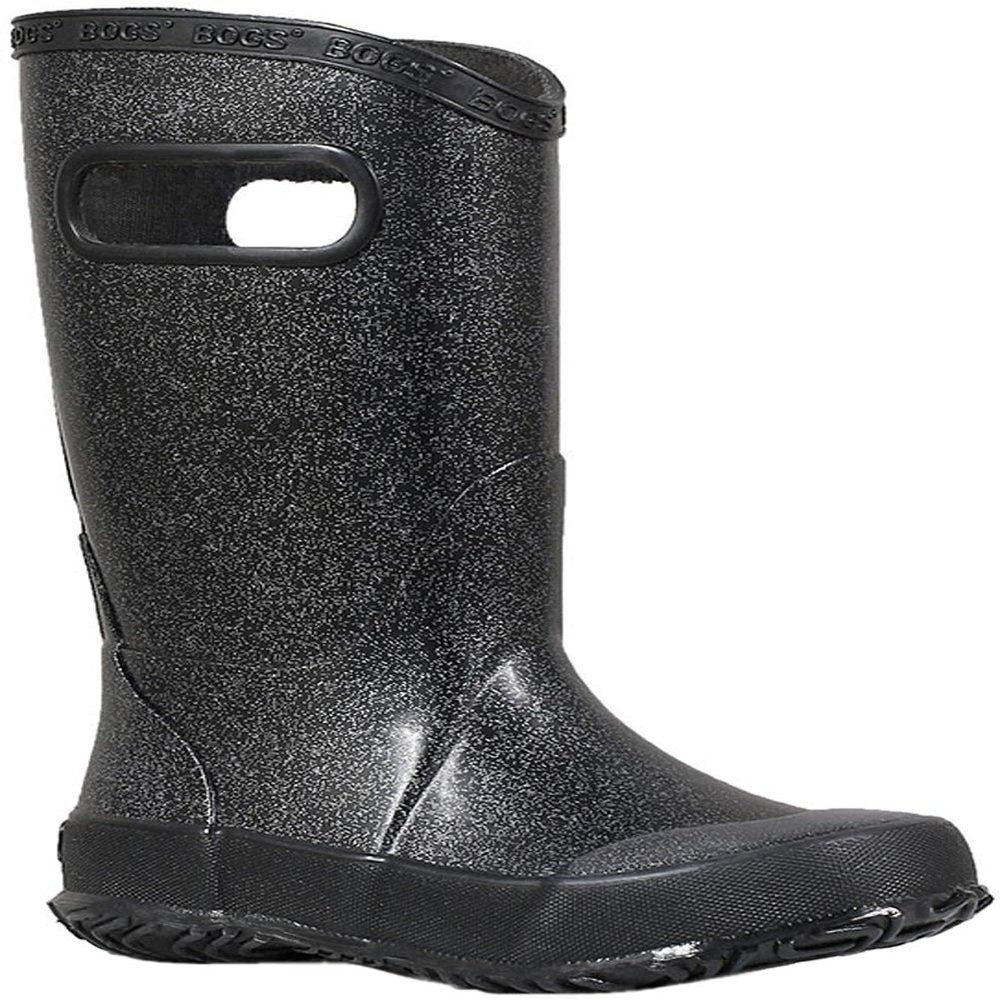 BOGS Rain Boots Glitter (Toddler/Little Kid/Big Kid) Black 11 Little Kid M
