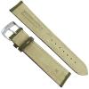 20mm Milano Elite Olive Green Genuine Leather Stitched Men's Watch Band view 3