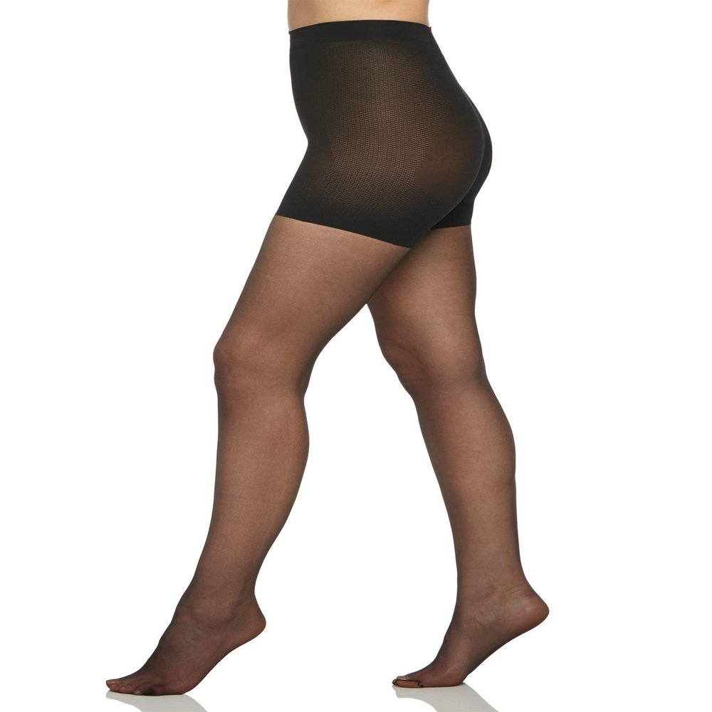 Berkshire Women's The Easy On! Luxe Matte Sheer Pantyhose, Fantasy Black, XLarge