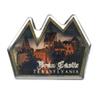 Collectible Novelty Pin for Backpack, Scarf - Made From Jeweler Class Metal - Spartan and the Green Egg Explorer Pin Series: Bran Castle: Transylvania (190) view 1
