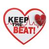 12 Pcs Heart Disease Awareness Pins - Paper Card with Heart health Tips on Back - 3.5in x 3in - Red, White