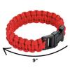 Fun Express Large Red Paracord Bracelet - Jewelry - Bracelets - Novelty Bracelets - 6 Pieces view 2