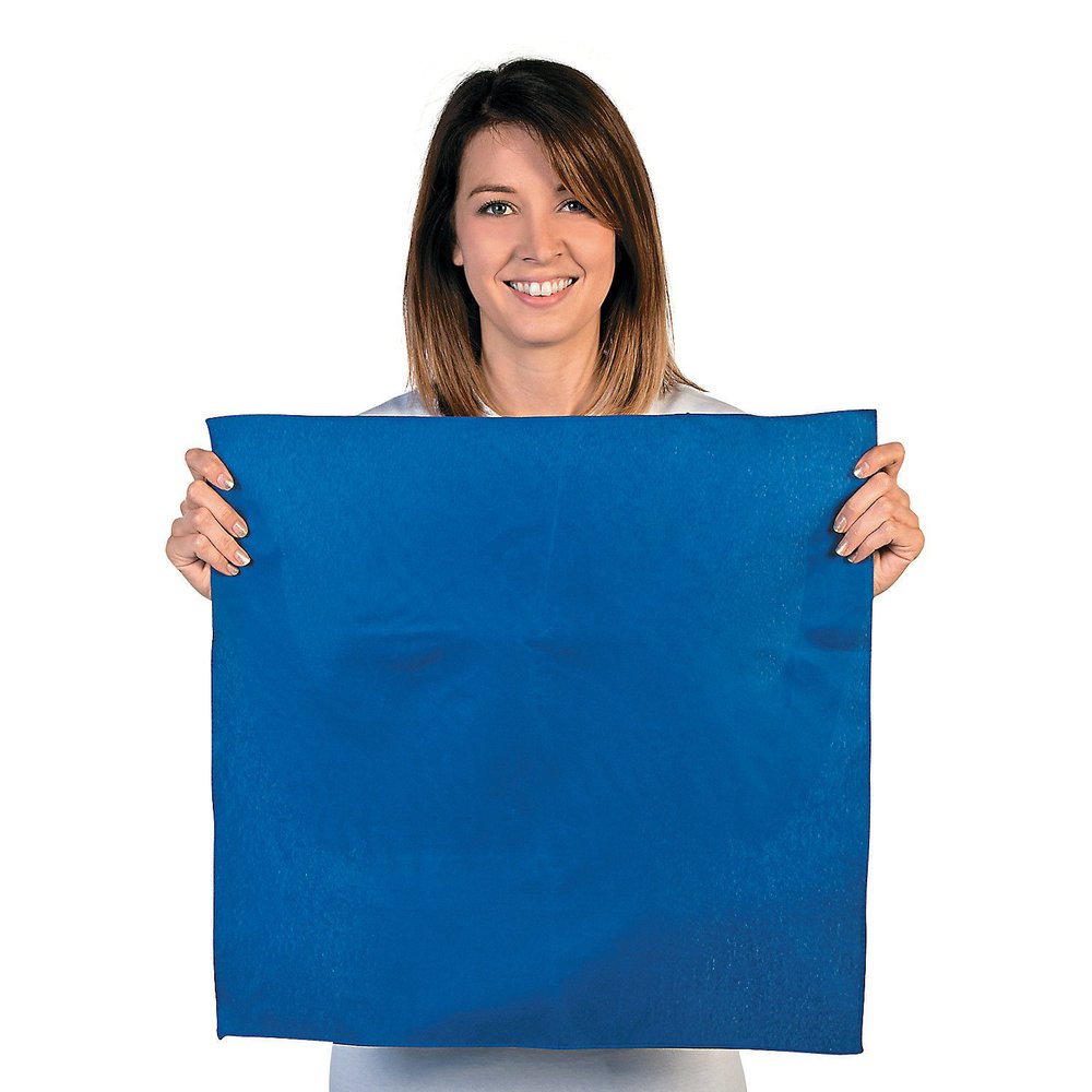 Fun Express - Team Spirit Rally Towel Blue - Apparel Accessories - Apparel - Misc Apparel - 12 Pieces