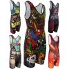 KO Sports Gear Unisex Wrestling Singlet for Adult Wrestlers - Wrestling Singlet for Men & Women - Bold Durable Uniform, Stretchy Breathable Material - Paint Splatter, Adult 3X-Large view 1