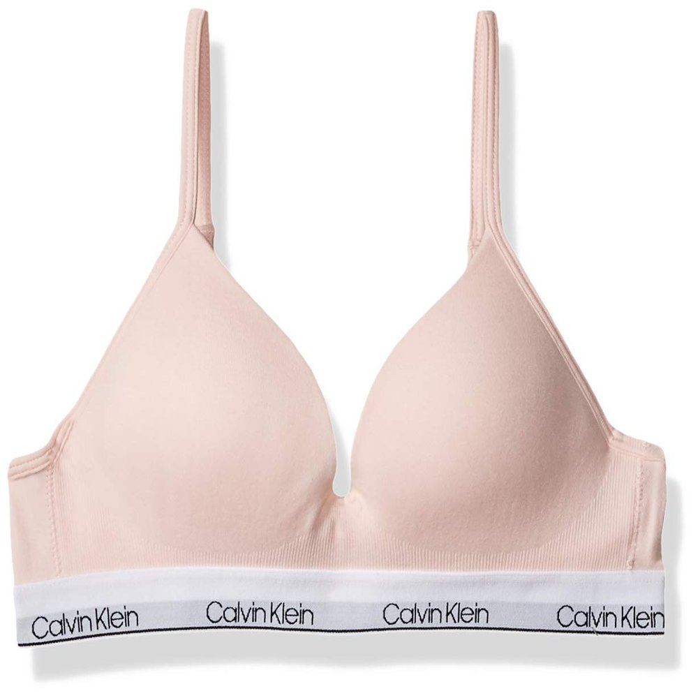 Calvin Klein Girls' Seamless Hybrid Bra, Crystal Pink, 36A