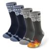 DG Hill Boot Socks - 2 Pack Warm Socks for Winter Cold Weather Heated - Thermal Sock Thick Hiking Long Sock view 1