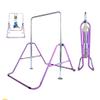 Kids Jungle Gymnastics Expandable Junior Training Monkey Horizontal Bars Climbing Tower Child Play Training Pull Up Gym Purple view 1