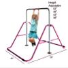Kids Jungle Gymnastics Expandable Junior Training Monkey Horizontal Bars Climbing Tower Child Play Training Pull Up Gym Purple view 4