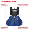 Yukon Charlie's Sport Paddle Life Vest, Sapphire Blue, X-Small (13007-07-B-SA) view 2