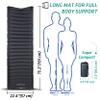 TREKOLOGY UL80 Ultralight Sleeping Pad  Inflatable Camping Sleeping Pad - 40D Nylon Compact Hiking Mat  Lightweight Air Mattress for Backpacking & Tent Camping view 3