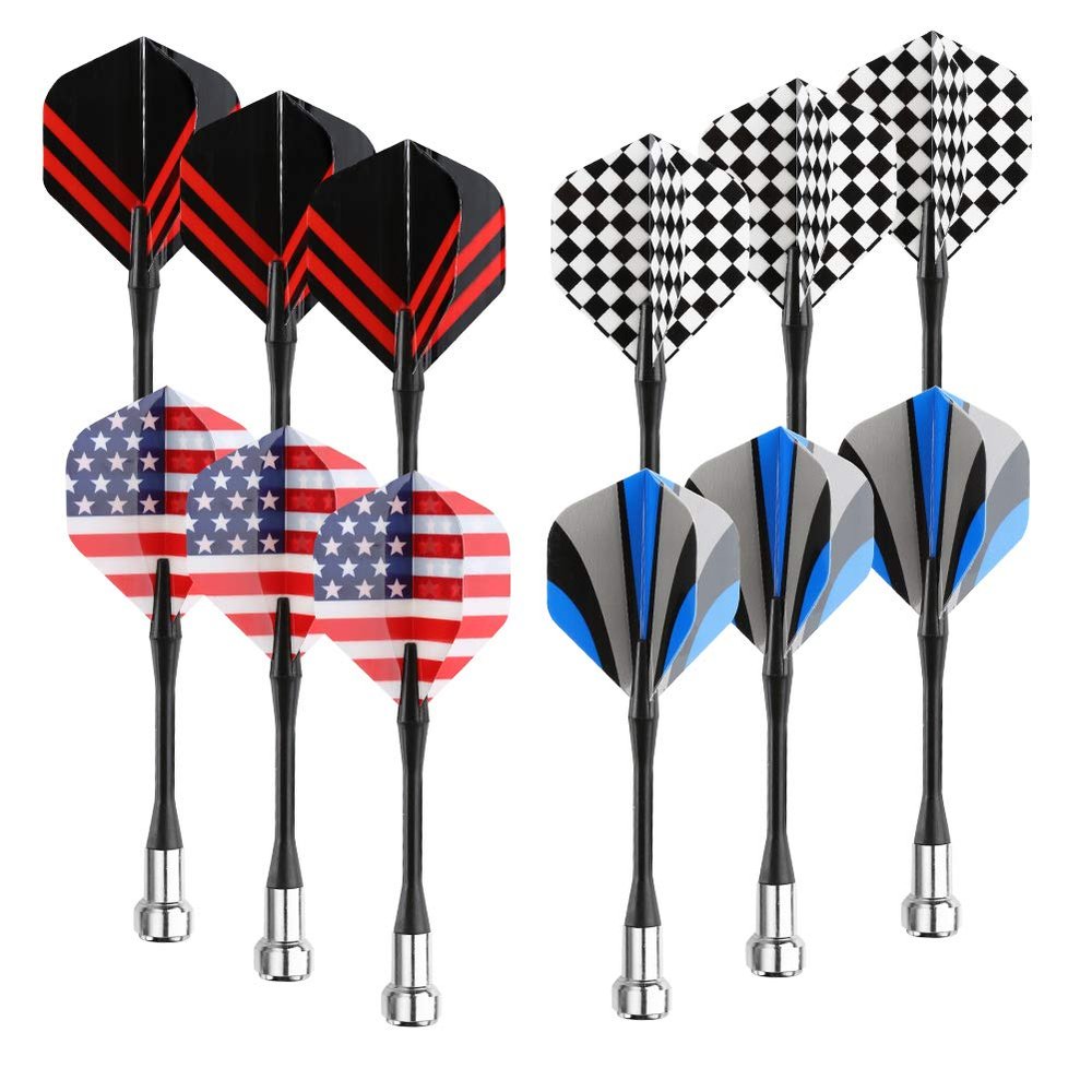 Accmor Magnetic Darts, 12pcs Replacement Magnet Plastic Darts for Dartboard