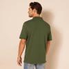Amazon Essentials Men's Slim-Fit Cotton Pique Polo Shirt Shirt, -Olive, Medium view 3