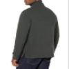Amazon Essentials Men's Quarter-Zip French Rib Mock Neck Sweater, Casual Wear, Charcoal Heather, Large view 2