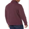 Amazon Essentials Men's Quarter-Zip French Rib Mock Neck Sweater, Casual Wear, Burgundy Heather, Large view 2