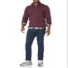 Amazon Essentials Men's Quarter-Zip French Rib Mock Neck Sweater, Casual Wear, Burgundy Heather, Large view 4