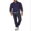 Amazon Essentials Men's Quarter-Zip French Rib Sweater, Casual Wear, Navy, Large view 4