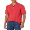 Amazon Essentials Men's Regular-Fit Cotton Pique Polo Shirt (Available in Big & Tall), Red, Medium view 1