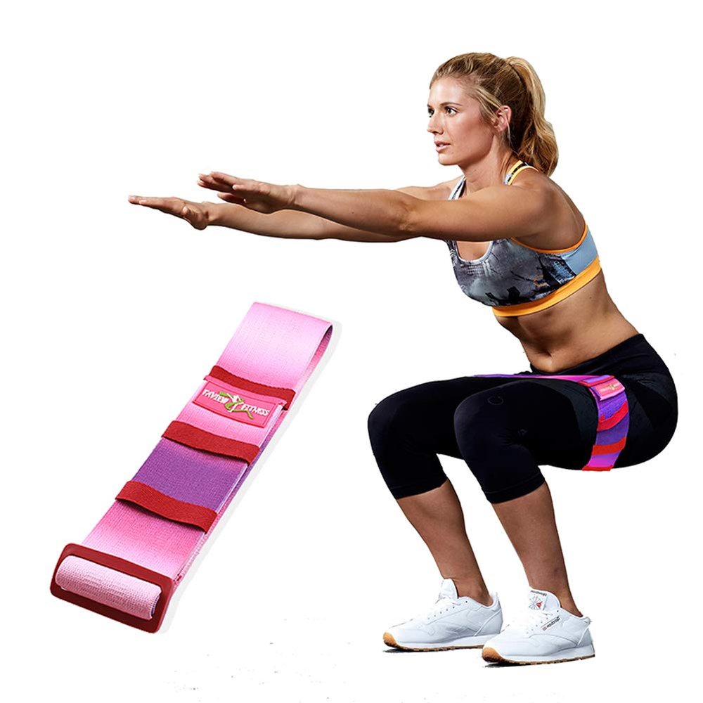 Adjustable Booty Resistance Workout Hip Exercise Bands | Fitness Exercise Loop Circle for Legs,Butt,Glutes and Thighs Training