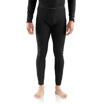 Carhartt mens Force Midweight Tech Thermal Pant Base Layer Bottom, Black, XX-Large Tall US