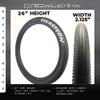 Growler Tire 26 x 2.125 Inch Tire Replacement Kits with or Without Inner Tubes. Includes Tools. Fits Bicycles with 26 x 1.75 or 26 x 2.125 Rim or Wheels. (Silver Logo, 2 Pack Without Tubes) view 3