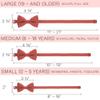 Bow Tie House Linen Boys Pre-Tied Bow Tie Formal Solid Tuxedo (Medium, Coral) view 4