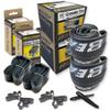 Growler Tire 26 x 2.125 Inch Tire Replacement Kits with or Without Inner Tubes. Includes Tools. Fits Bicycles with 26 x 1.75 or 26 x 2.125 Rim or Wheels. (Silver Logo, 2 Pack with Tubes) view 1