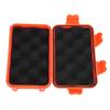 Alomejor Outdoor Box EDC Outdoor Survival Shockproof Equipment Sealed Pressure Proof Box Airtight Survival Case Container Storage Carry Box(L Orange) view 2