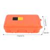 Alomejor Outdoor Box EDC Outdoor Survival Shockproof Equipment Sealed Pressure Proof Box Airtight Survival Case Container Storage Carry Box(L Orange) view 3