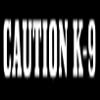 EZ-STIK Caution K-9 Sticker Decal Canine Dog K9 Wall Car K9 Decal Guard Dog Police Schutzhund (White, 10") view 1