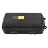 Alomejor Outdoor Box EDC Outdoor Survival Shockproof Equipment Sealed Pressure Proof Box Airtight Survival Case Container Storage Carry Box(L Black)