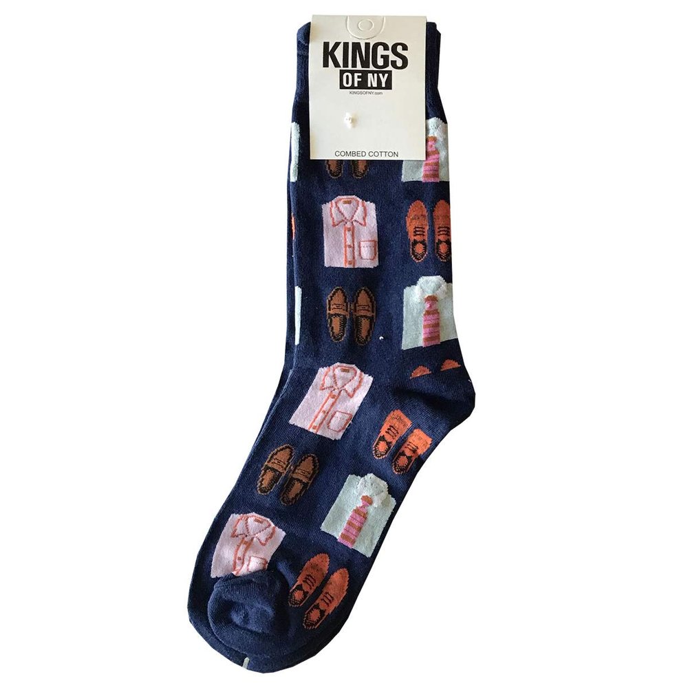 Kings Of NY Menswear Business Suit And Shoes Mens Cotton Socks