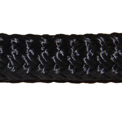 CBKnot 9/16" Premium Double Braid Polyester Rope 9,500 lb Tensile Strength, Marine, Sailing, Boating, Rigging, Equestrian and More (9/16" x 25 ft. Hank, Black)