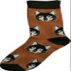 Kings Of NY Brown Wolf Animal Mens Cotton Socks view 1