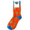 Kings Of NY Orange Saguaro Cactus Mens Cotton Socks view 1