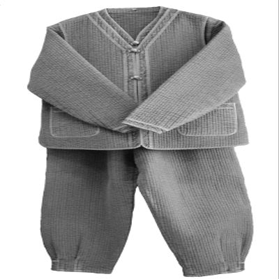 Altair women quilted vest pants jacket, Buddhist Zen meditation clothing Temple uniform Korea fusion Hanbok (Gray, M)