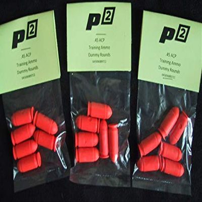 P2 P-Squared Brand .45 ACP SNAP CAPS Train Ammo Bullets Shells Practice .45-6 Pak