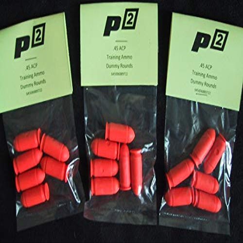 P2 P-Squared Brand .45 ACP SNAP CAPS Train Ammo Bullets Shells Practice .45-6 Pak