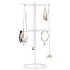 2 Tier Rotating Necklace Holder Jewelry Tree Bracelet Stand Display Organizer for Necklaces, Bracelets, Earrings, Rings view 1