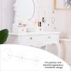 2 Tier Rotating Necklace Holder Jewelry Tree Bracelet Stand Display Organizer for Necklaces, Bracelets, Earrings, Rings view 2
