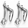 Two Stainless Steel Top Bimini Deck Hinges with Pin and Ring view 1