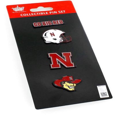 NCAA Nebraska Cornhuskers Team Pride 4-Pack Pin Set